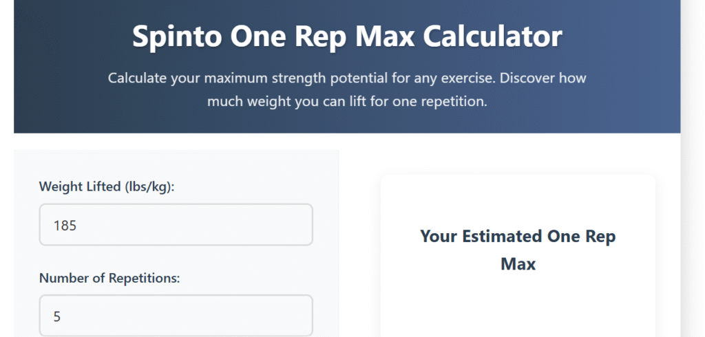 One Rep Max Calculator 2025 | Calculate Your Strength Easily